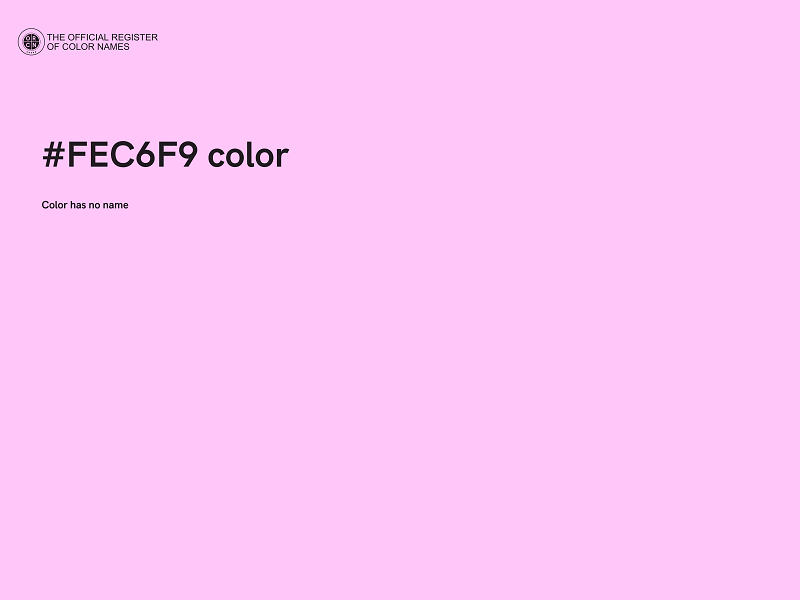 #FEC6F9 color image