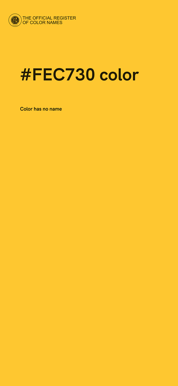 #FEC730 color image