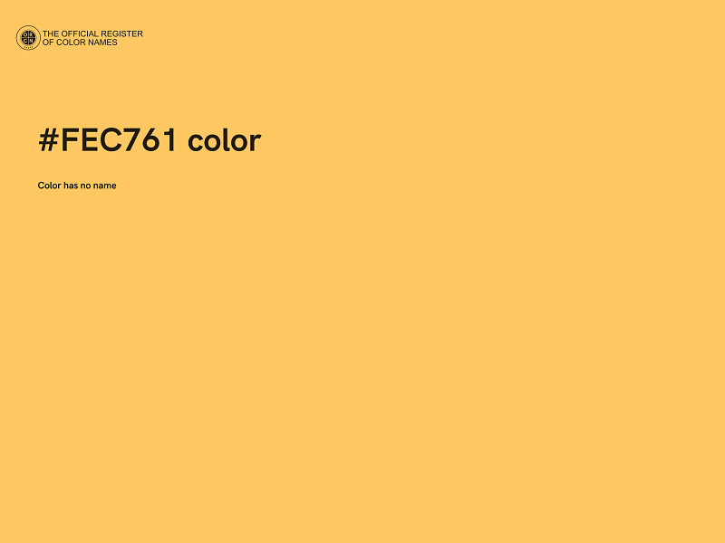 #FEC761 color image