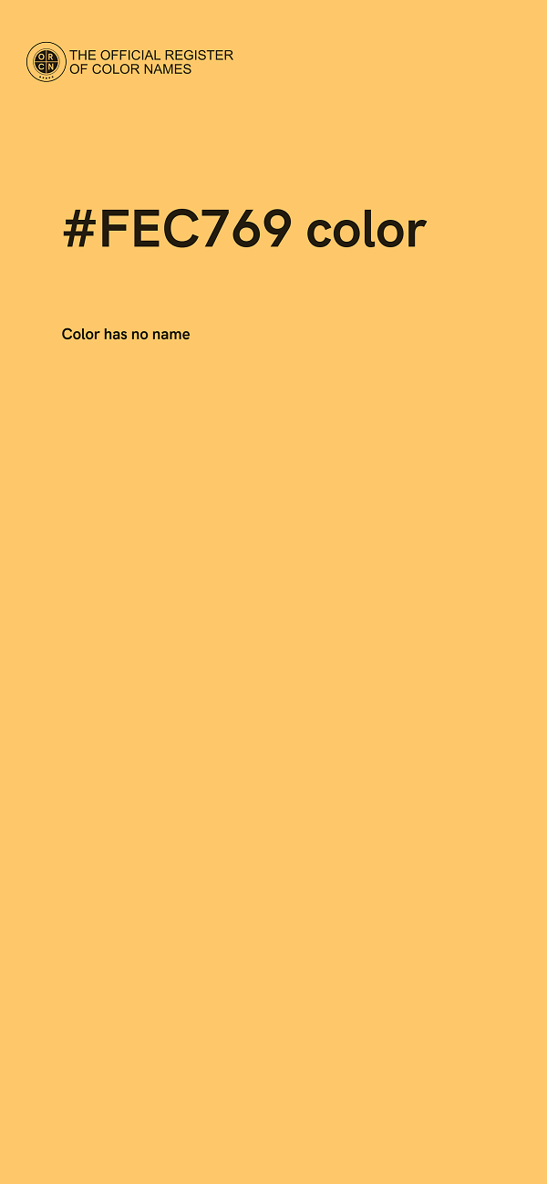 #FEC769 color image