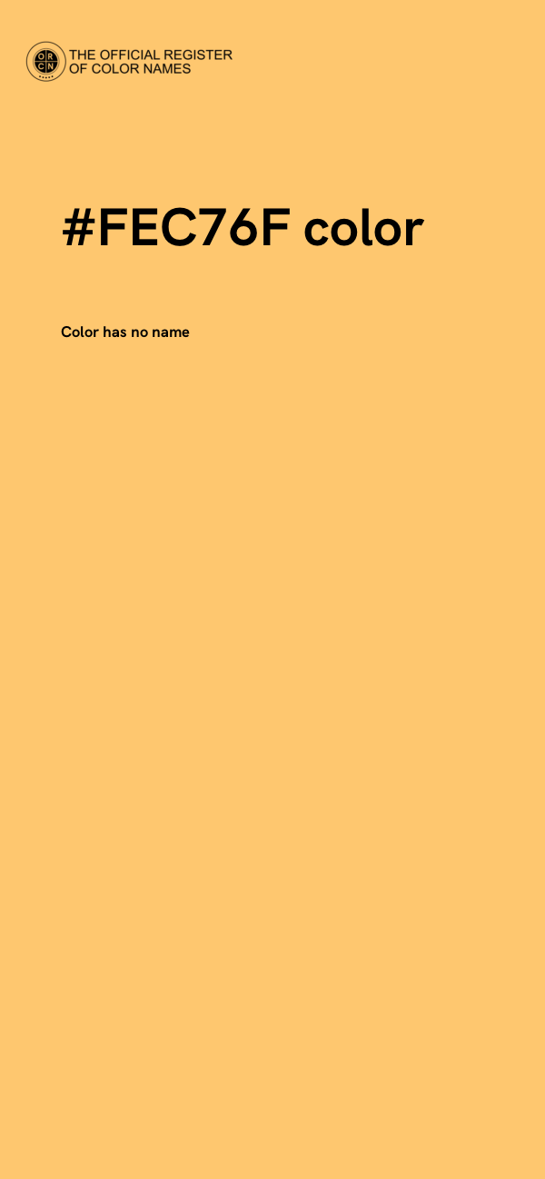#FEC76F color image