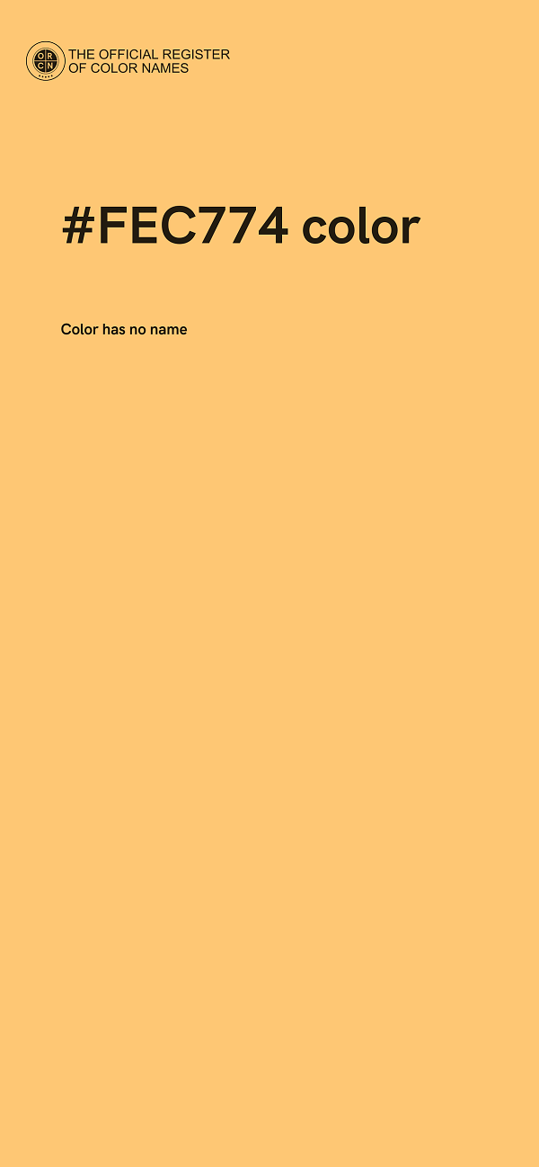 #FEC774 color image