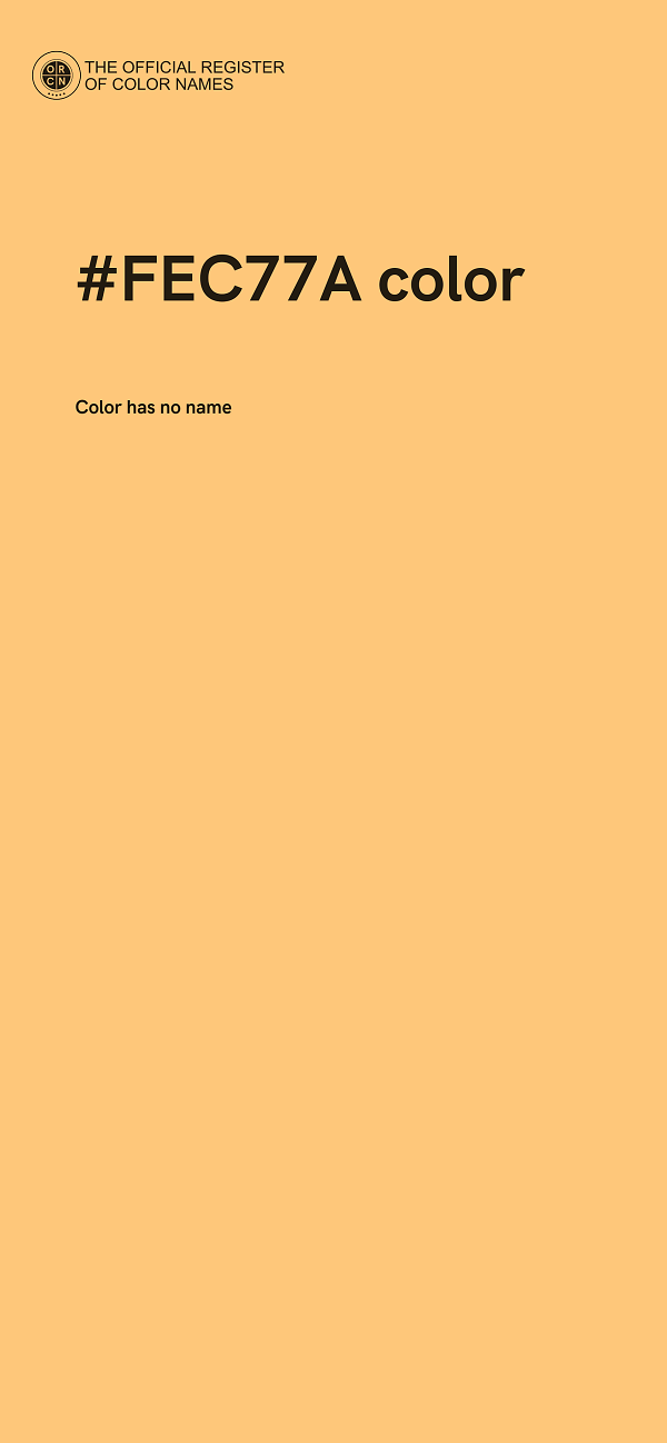 #FEC77A color image
