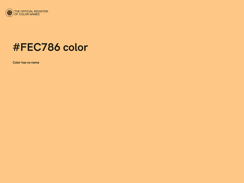 #FEC786 color image