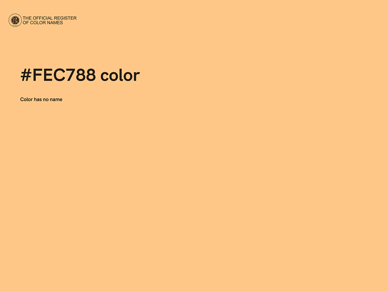 #FEC788 color image