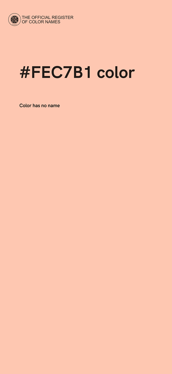 #FEC7B1 color image