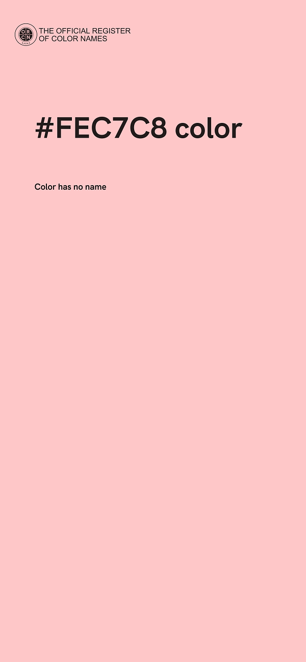 #FEC7C8 color image