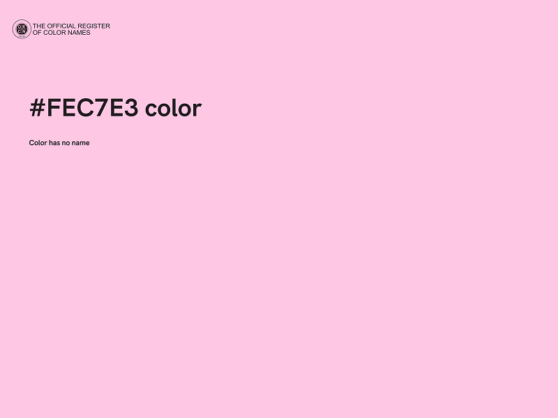 #FEC7E3 color image