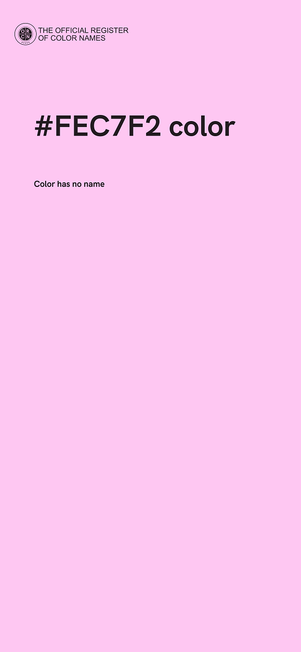 #FEC7F2 color image