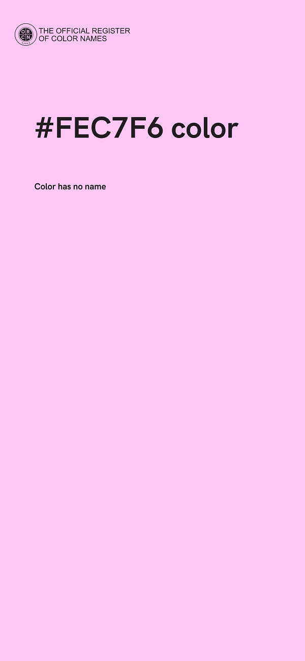 #FEC7F6 color image