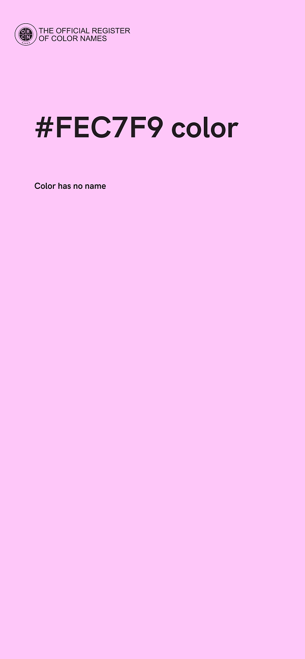 #FEC7F9 color image
