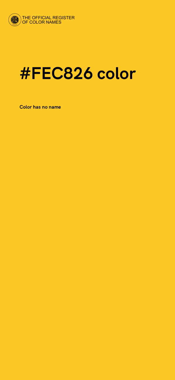 #FEC826 color image
