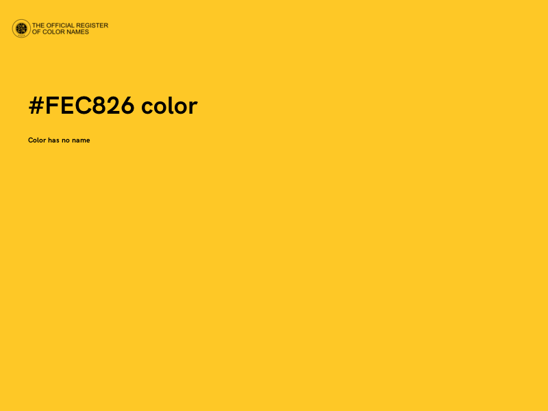 #FEC826 color image