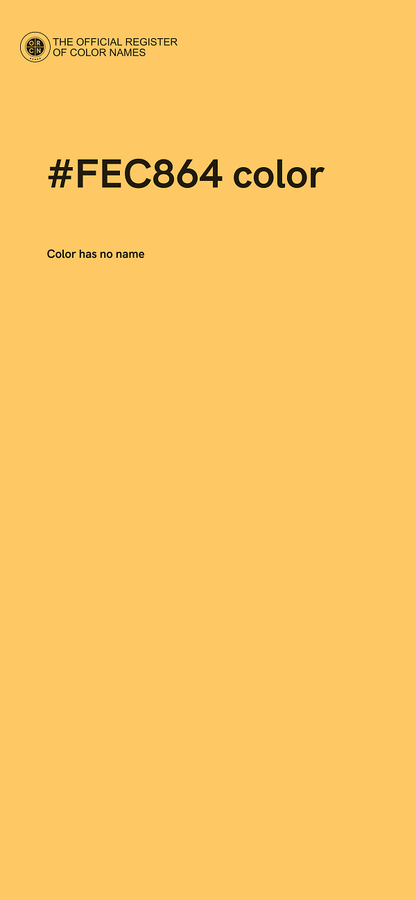 #FEC864 color image