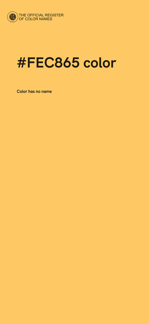 #FEC865 color image