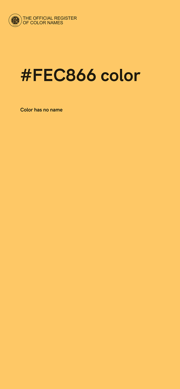 #FEC866 color image