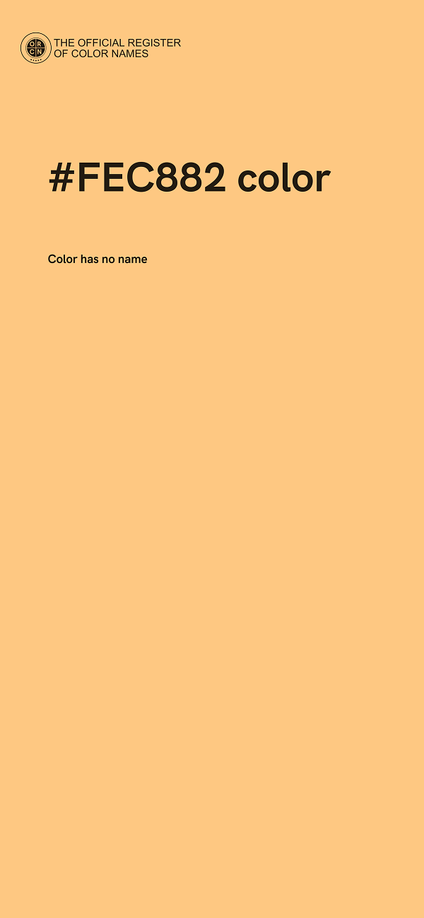 #FEC882 color image
