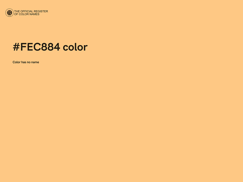 #FEC884 color image