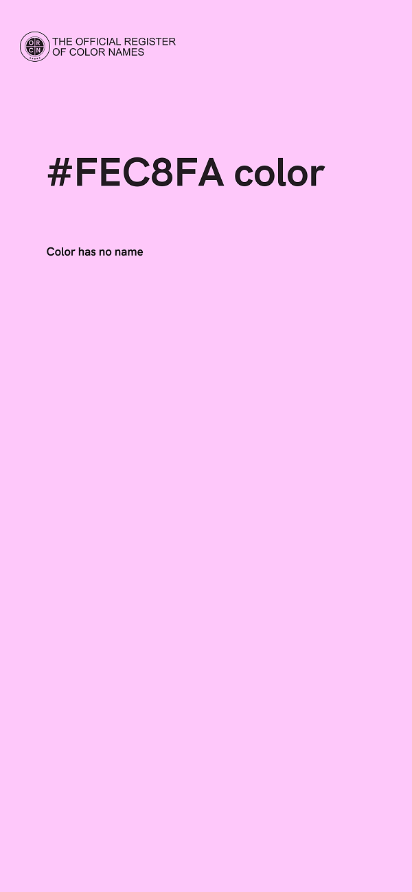 #FEC8FA color image