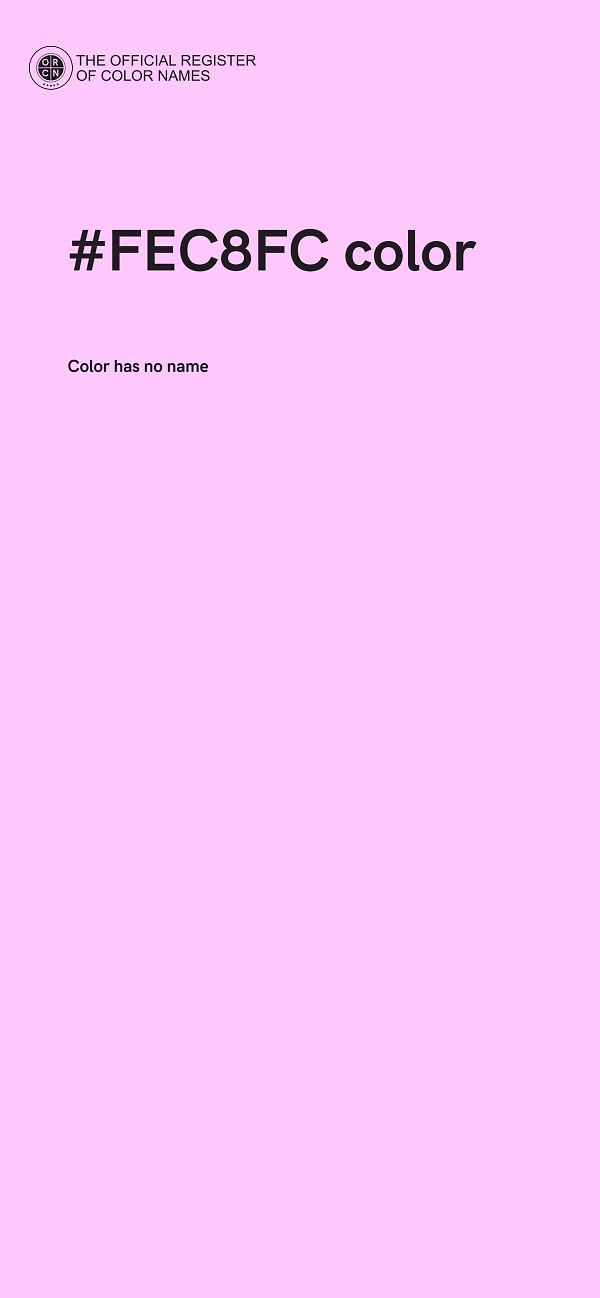 #FEC8FC color image