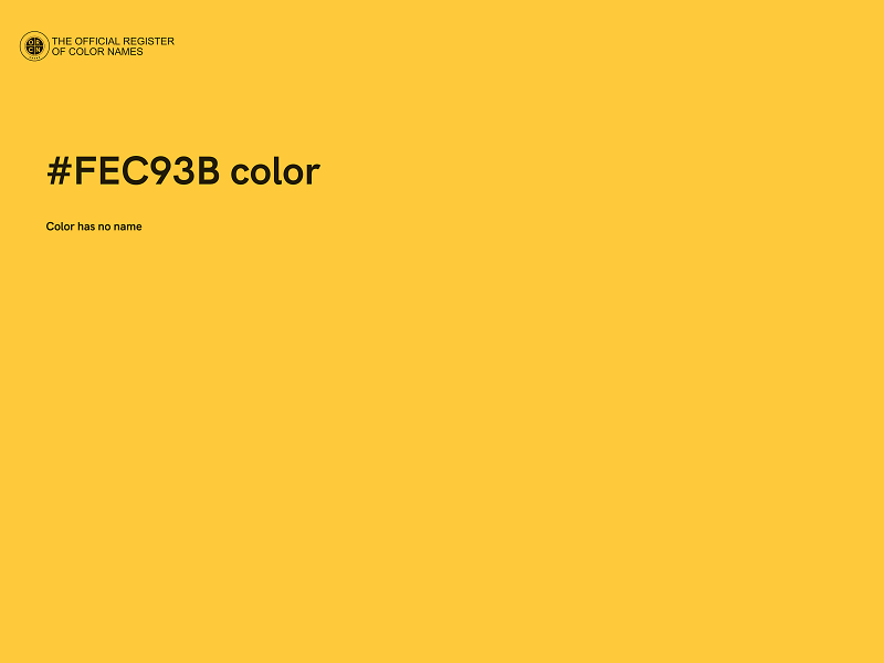 #FEC93B color image