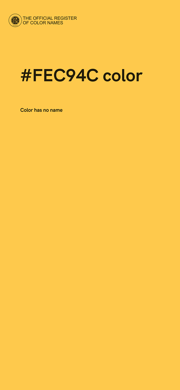 #FEC94C color image