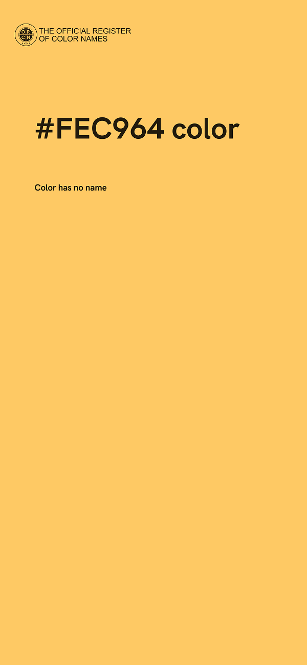 #FEC964 color image