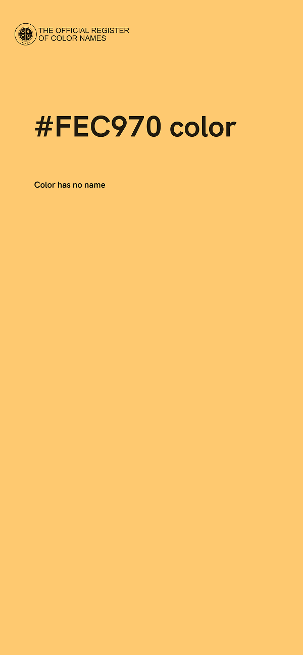 #FEC970 color image