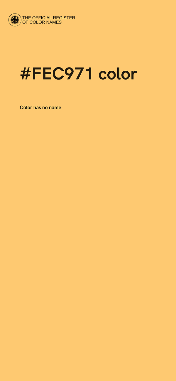 #FEC971 color image