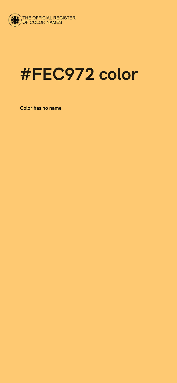 #FEC972 color image