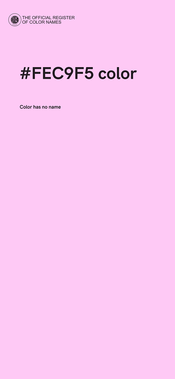 #FEC9F5 color image