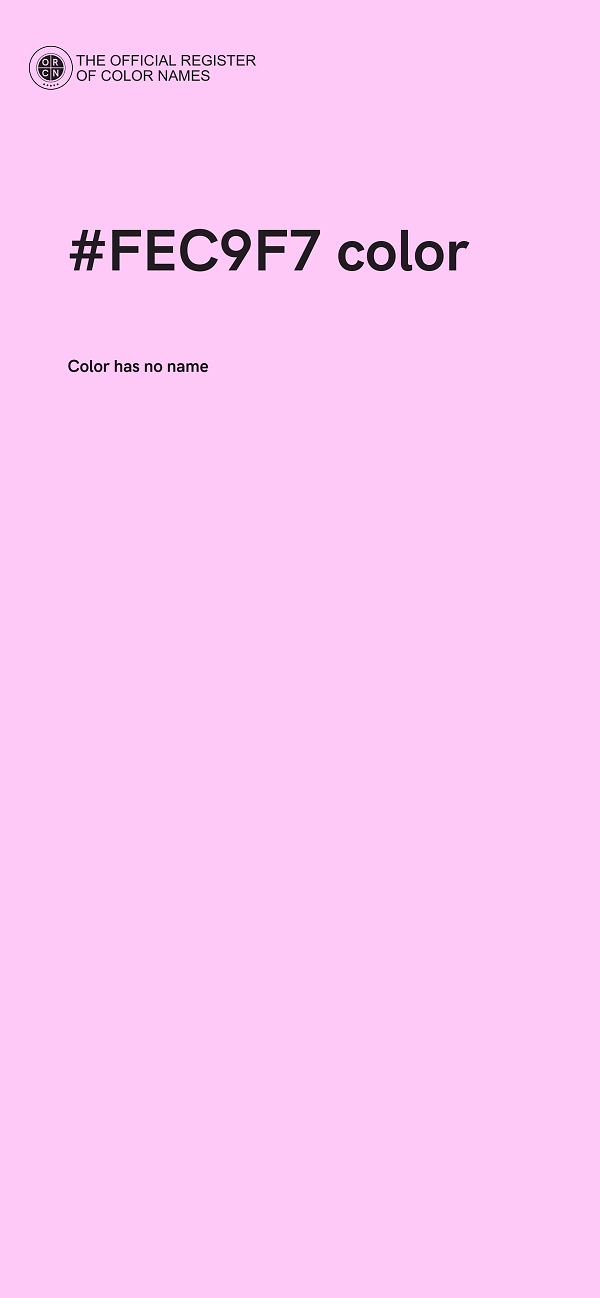 #FEC9F7 color image