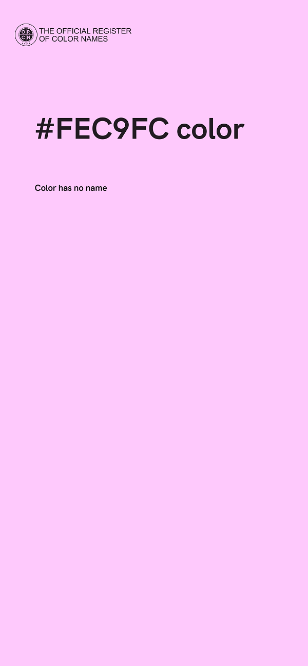 #FEC9FC color image