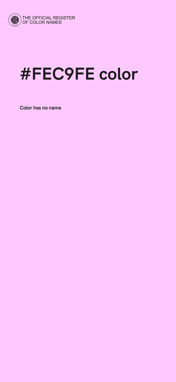 #FEC9FE color image