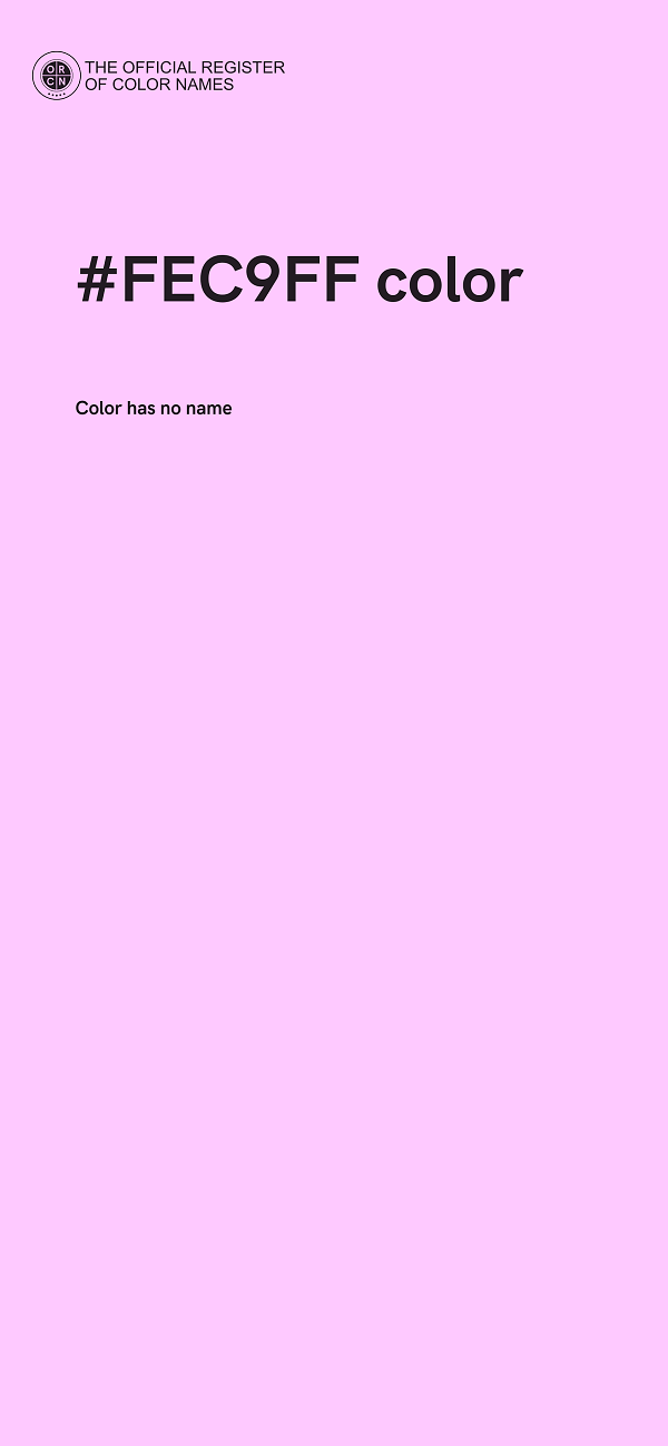 #FEC9FF color image