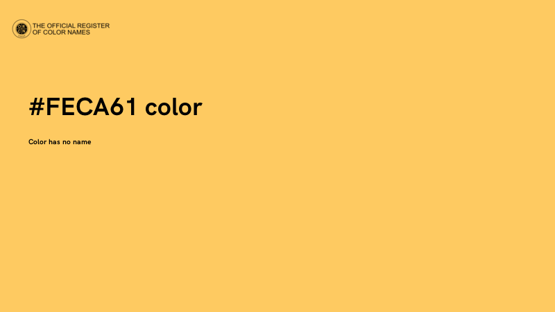 #FECA61 color image