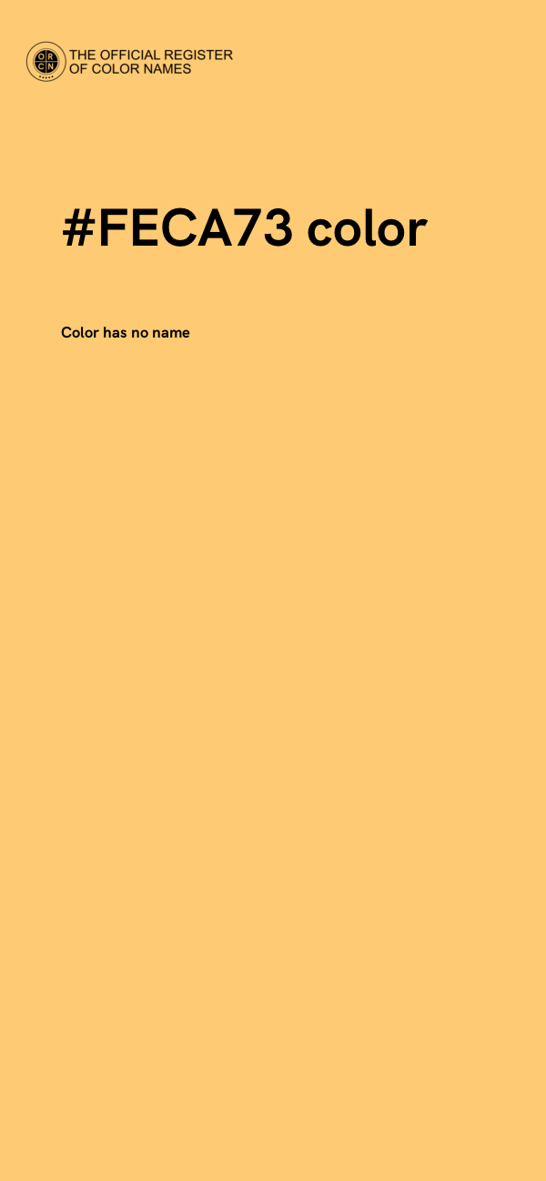 #FECA73 color image