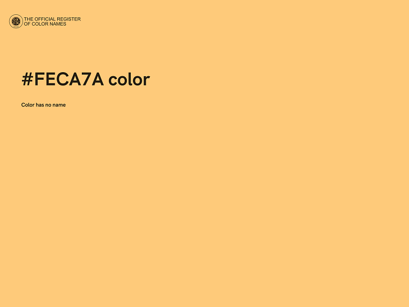 #FECA7A color image