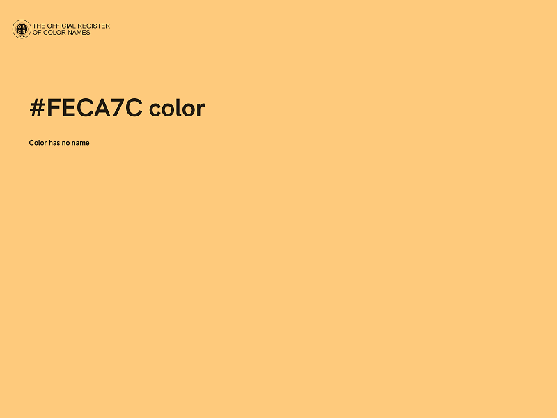 #FECA7C color image