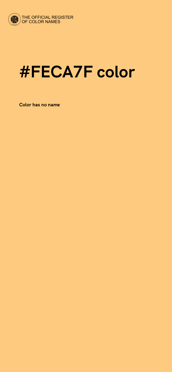 #FECA7F color image