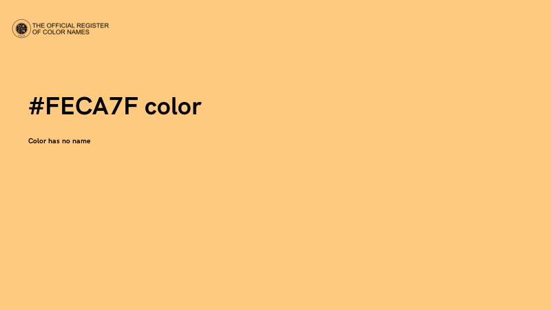 #FECA7F color image