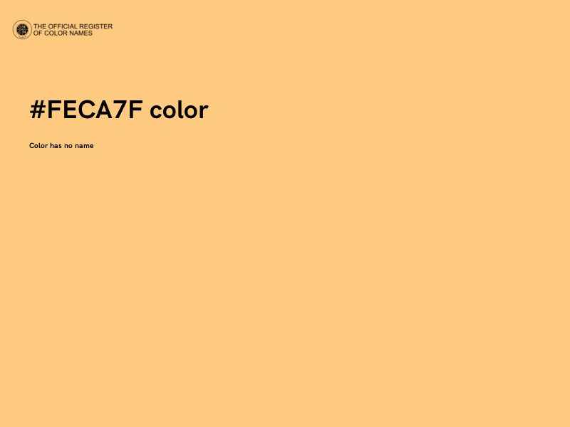 #FECA7F color image