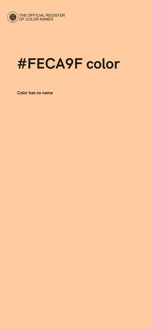 #FECA9F color image
