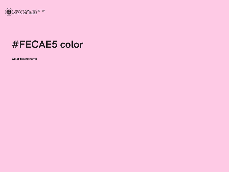 #FECAE5 color image