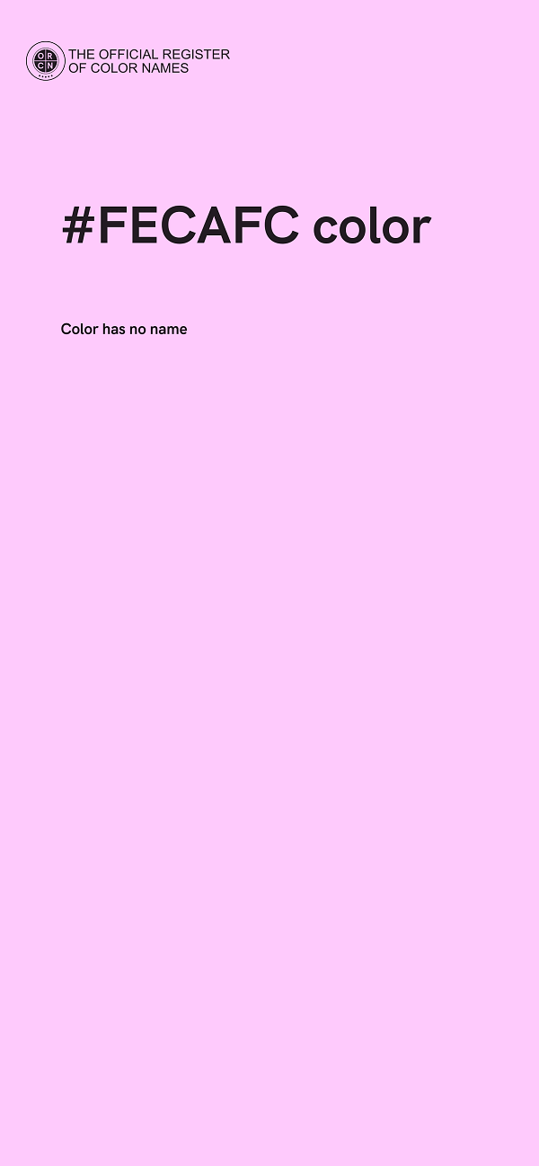 #FECAFC color image