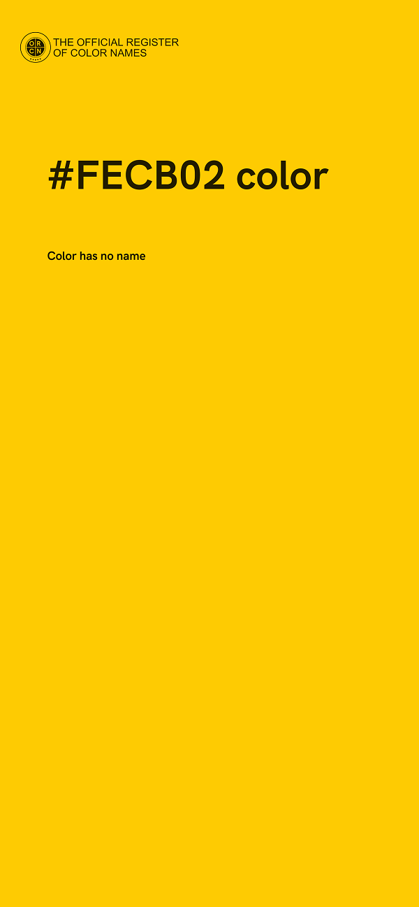 #FECB02 color image