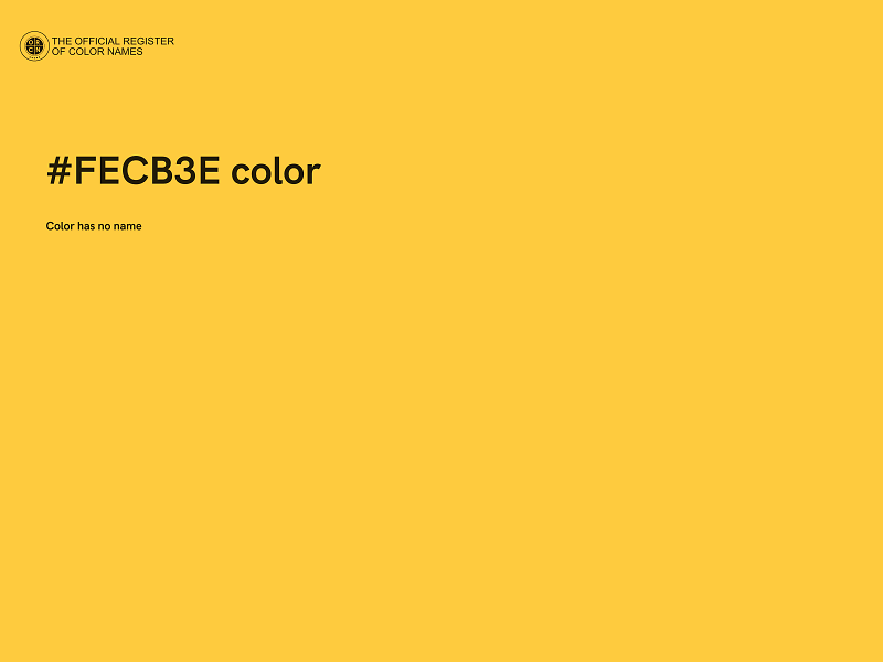 #FECB3E color image