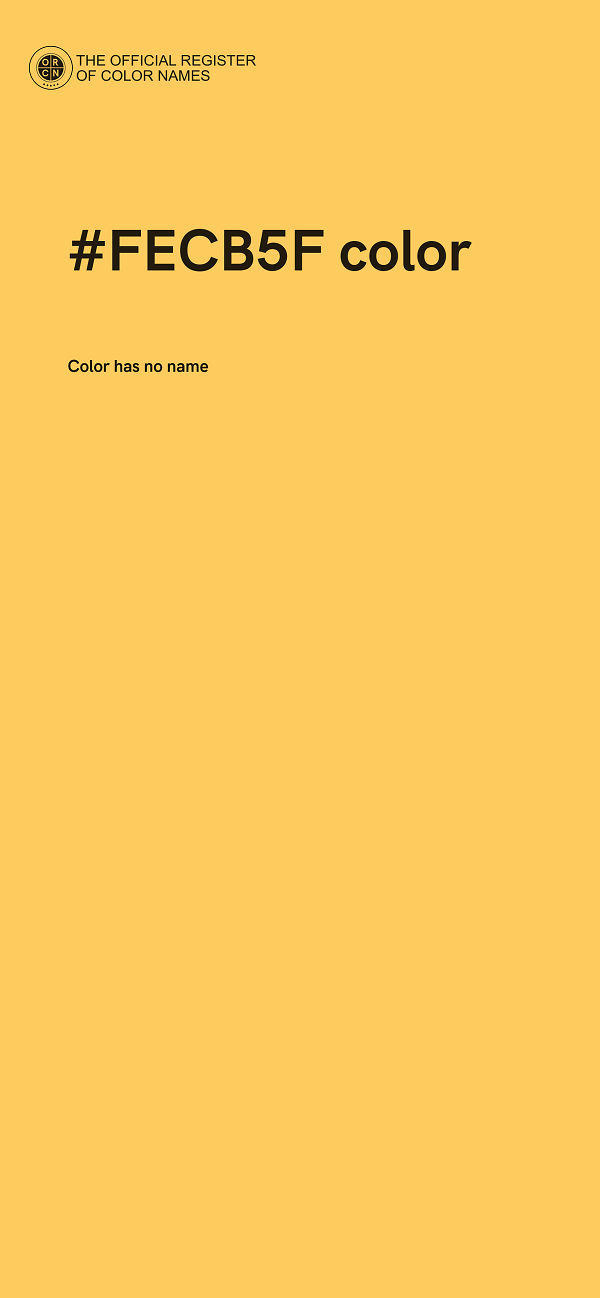 #FECB5F color image