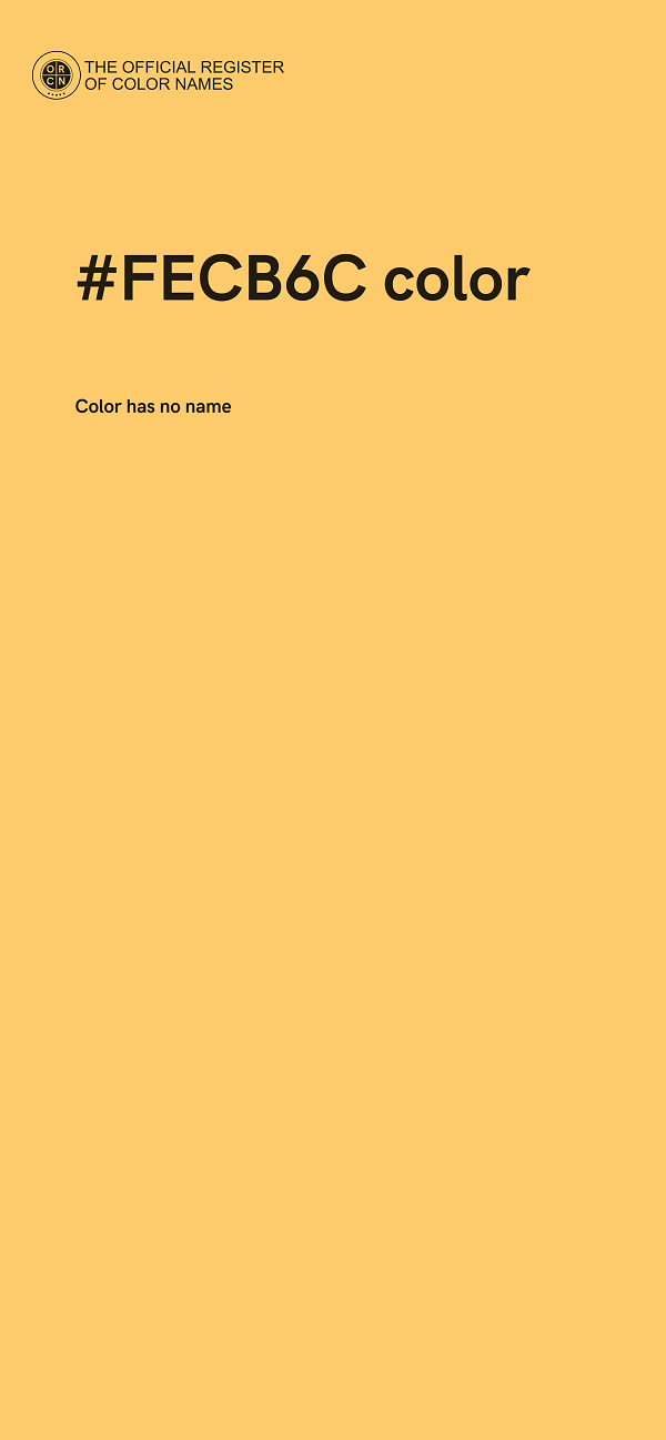 #FECB6C color image