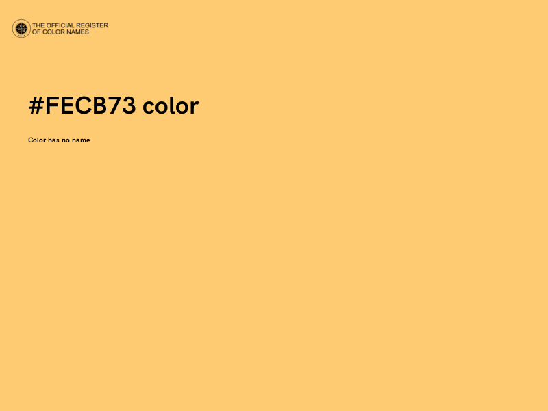 #FECB73 color image